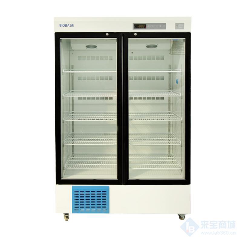 双开门2-8℃1000L立式双开门医用药品冷藏箱，厂家直销